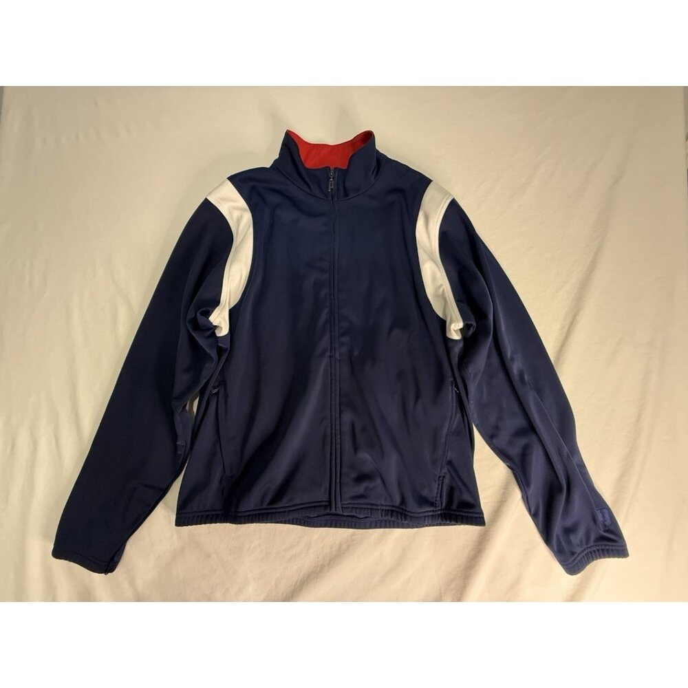 Vintage PRINCE Tennis Jacket Women’s XL Blue White Sportswear